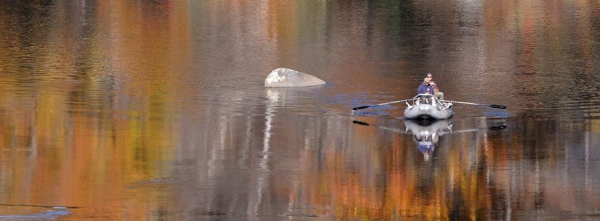 Drift Boat Foliage Flyfishing Tight Paul Franz Photo